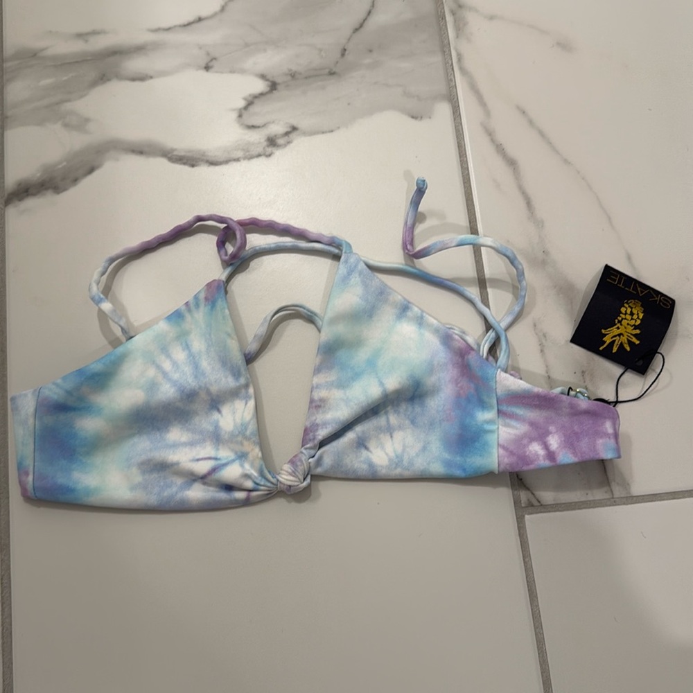 Skatie Tie Dye swimsuit top